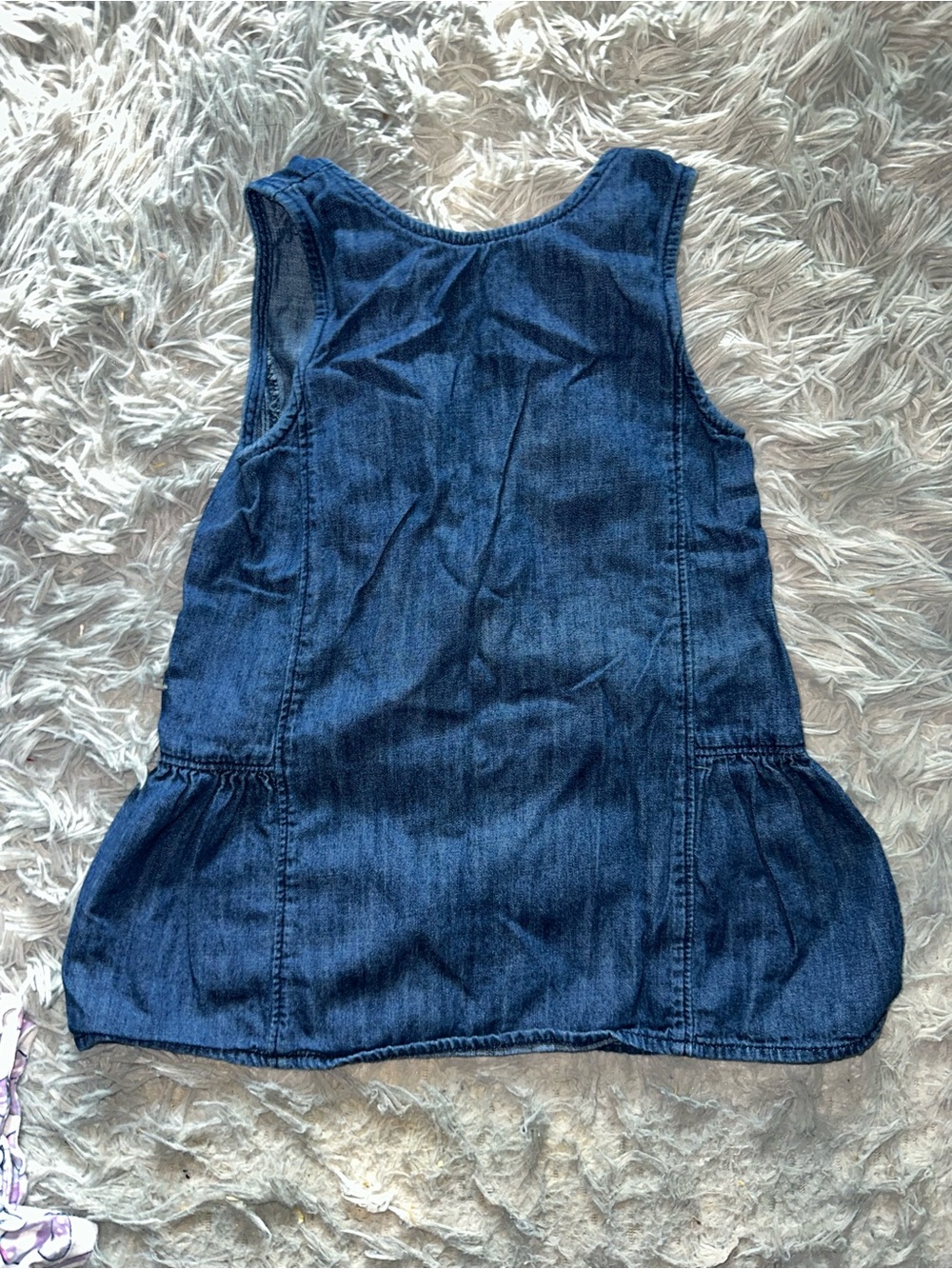 GAP Dark Blue Denim-Style Sleeveless Dress